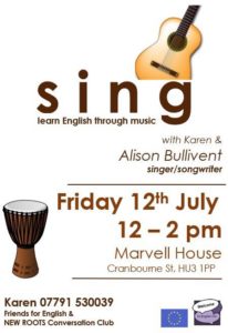 Sing poster - alibullivent.co.uk